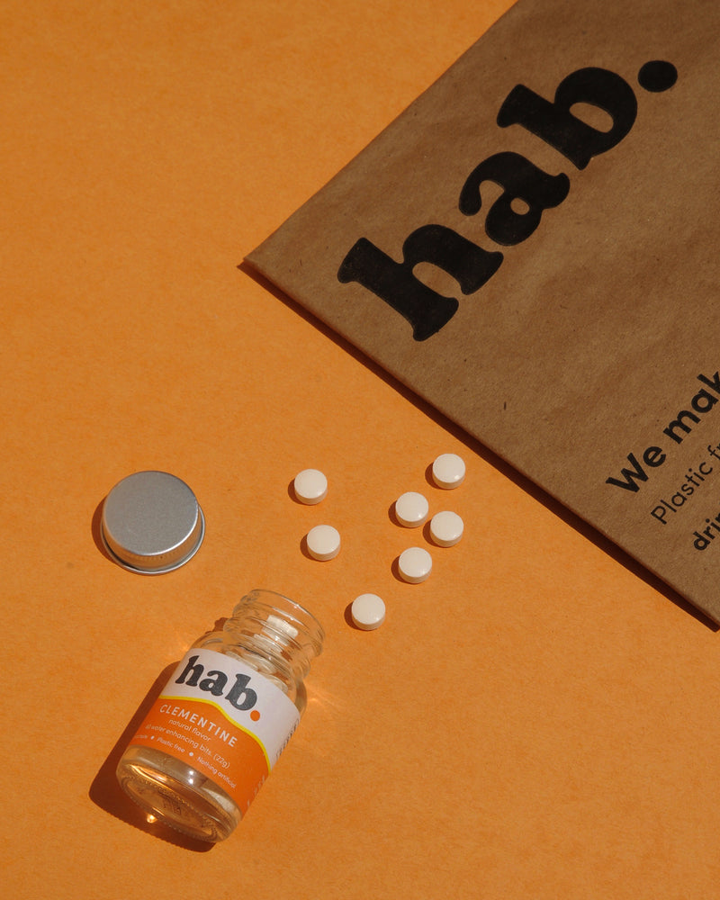 Fruit-Flavored drink tablets that make your water taste amazing.  Hab is a more sustainable beverage that helps you enjoy more water!